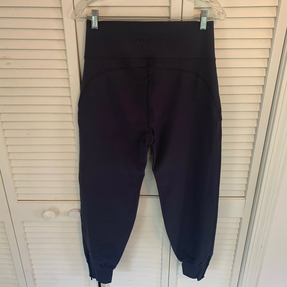 NWT Peloton Cadent Jogger Pants Navy Blue High Rise Slim Fit Womens L Activewear - Picture 8 of 15